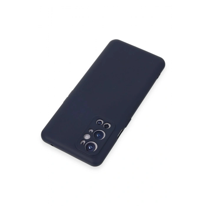 One Plus 9 Pro Kılıf Nano içi Kadife Silikon - Lacivert