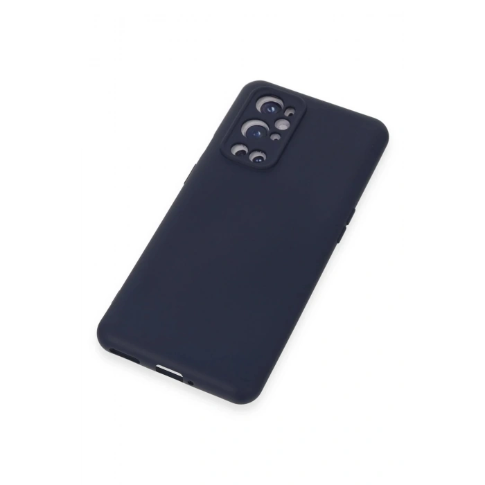 One Plus 9 Pro Kılıf Nano içi Kadife Silikon - Lacivert