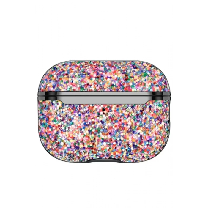 Onegif Apple Airpods Pro 2 (2.nesil) Bright Simli Airpods Kapak - Gold