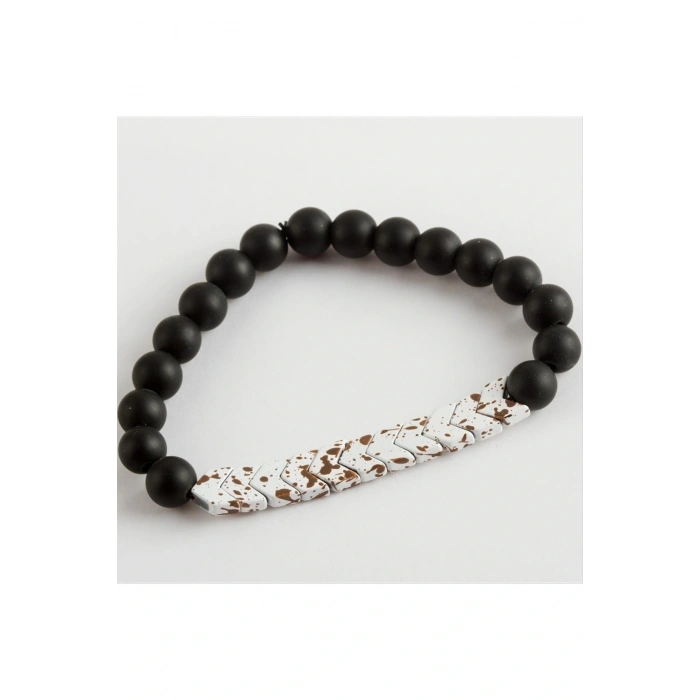 Onix Hematit Doğaltaş Bileklik