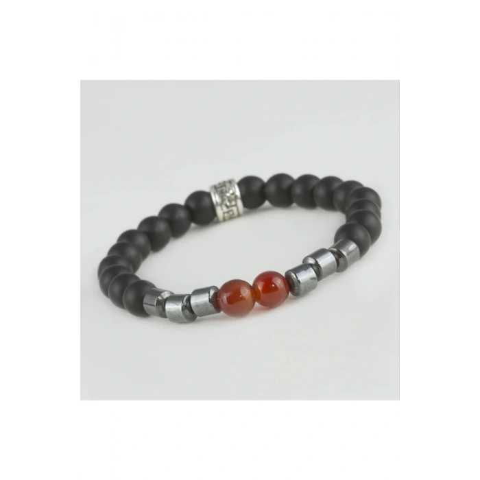 Onix-Hematit Doğaltaş Bileklik