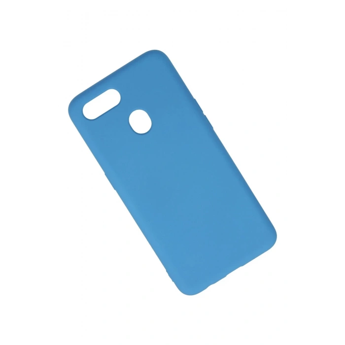 Oppo A12 Kılıf Nano içi Kadife Silikon - Mavi