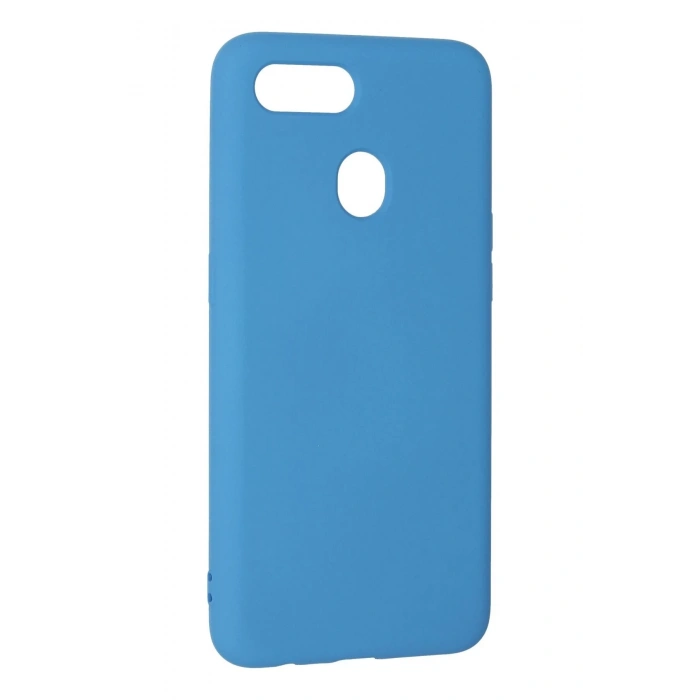 Oppo A12 Kılıf Nano içi Kadife Silikon - Mavi