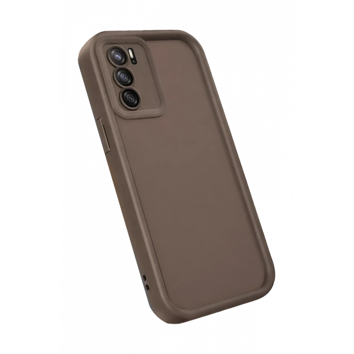 Oppo A16 Kılıf Viera Silikon - Kahverengi