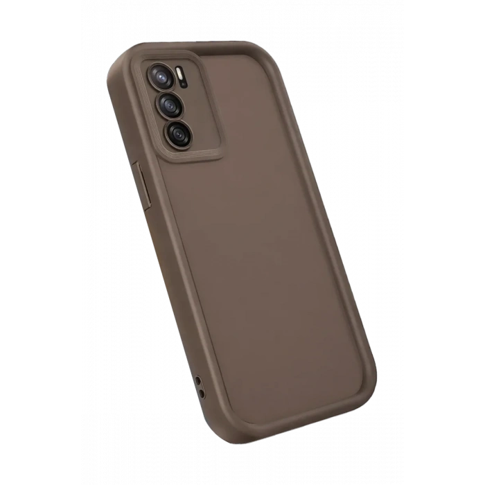 Oppo A16 Kılıf Viera Silikon - Kahverengi