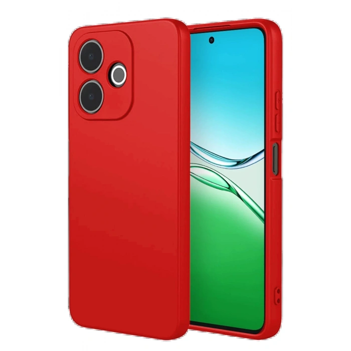 Oppo A5 Pro 4G First Silikon - Kırmızı