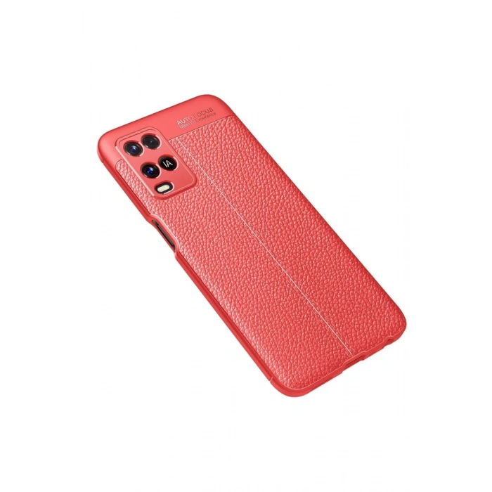 Oppo A54 4G Kılıf Auto Focus Kapak - Kırmızı