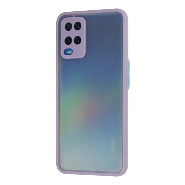 Oppo A54 4G Kılıf Montreal Silikon Kapak - Mor