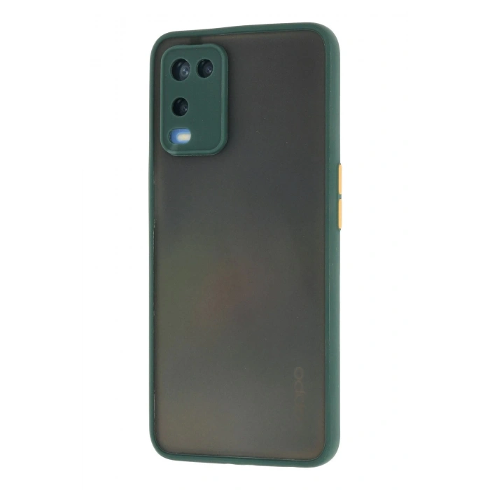 Oppo A54 4G Kılıf Montreal Silikon Kapak - Yeşil