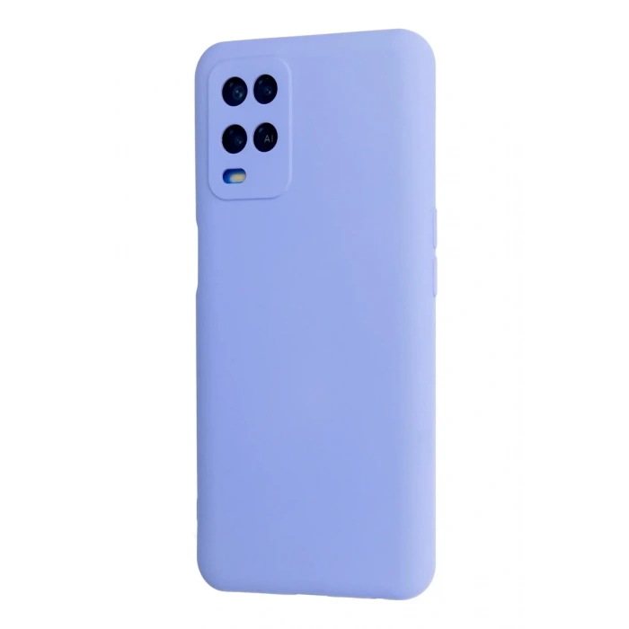 Oppo A54 4G Kılıf Nano içi Kadife Silikon - Lila