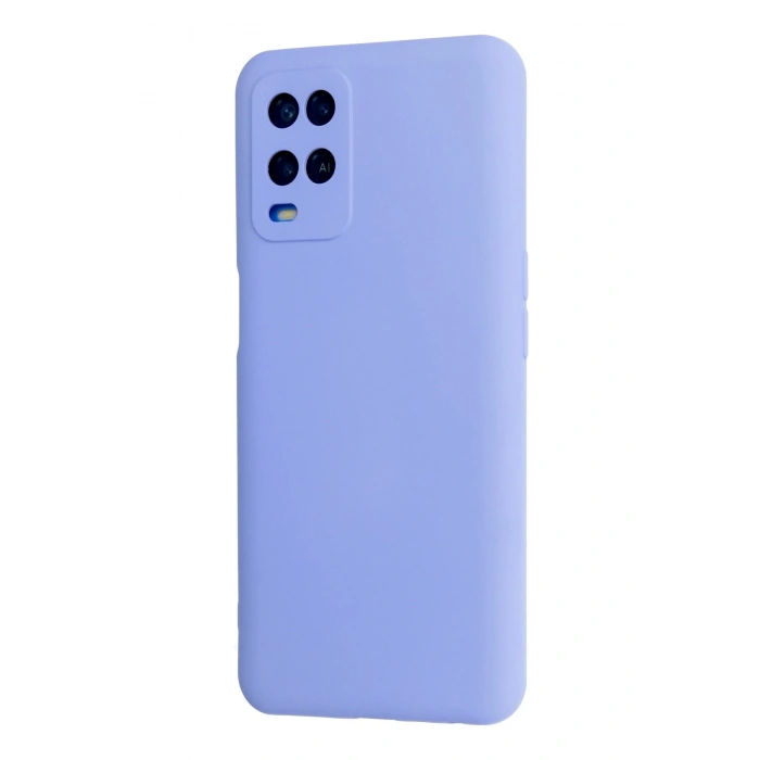 Oppo A54 4G Kılıf Nano içi Kadife Silikon - Lila