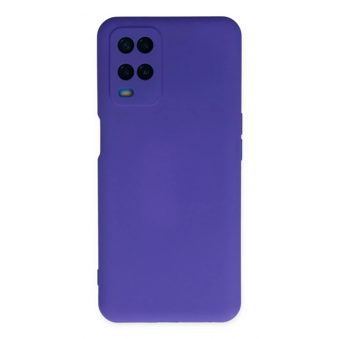 Oppo A54 4G Kılıf Nano içi Kadife Silikon - Mor
