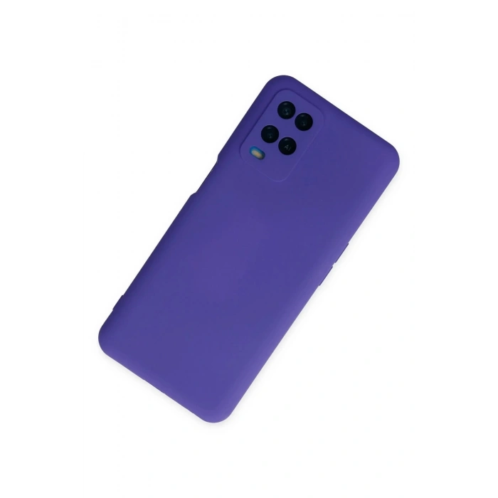 Oppo A54 4G Kılıf Nano içi Kadife Silikon - Mor