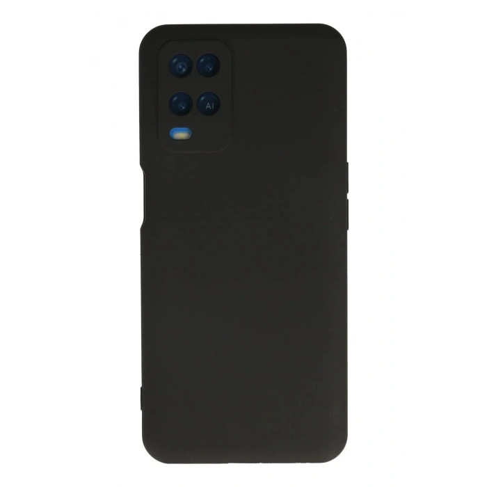 Oppo A54 4G Kılıf Nano içi Kadife Silikon - Siyah