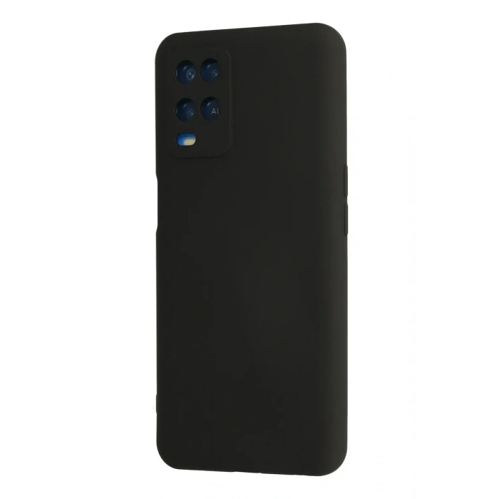 Oppo A54 4G Kılıf Nano içi Kadife Silikon - Siyah