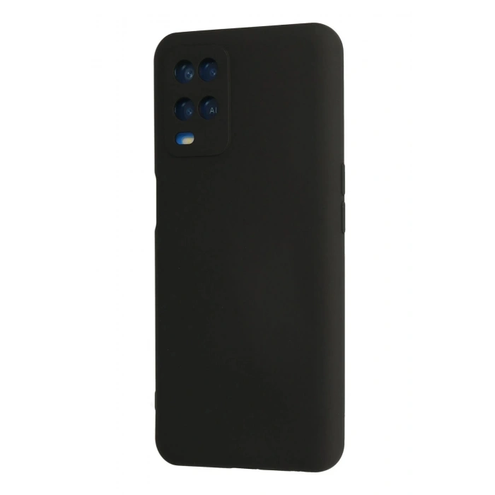 Oppo A54 4G Kılıf Nano içi Kadife Silikon - Siyah