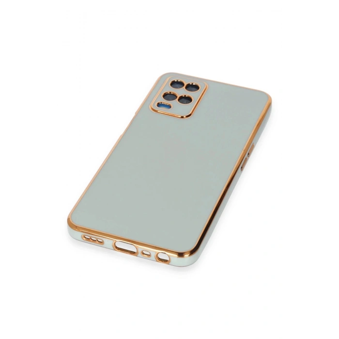 Oppo A54 4G Kılıf Volet Silikon - Açık Yeşil