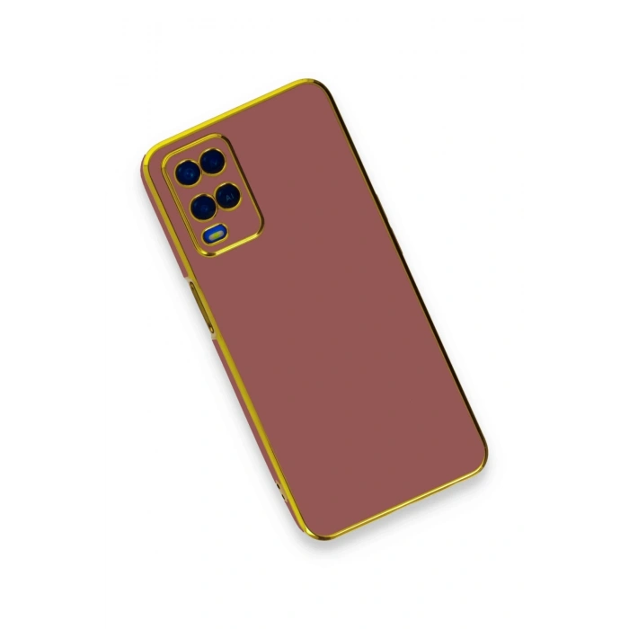 Oppo A54 4G Kılıf Volet Silikon - Kırmızı