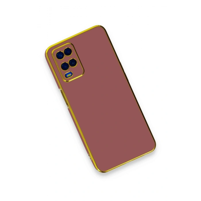 Oppo A54 4G Kılıf Volet Silikon - Kırmızı