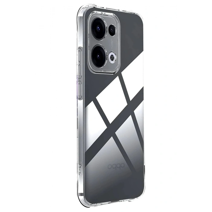 Oppo A6 Pro 4G Lüx Şeffaf Silikon - Şeffaf