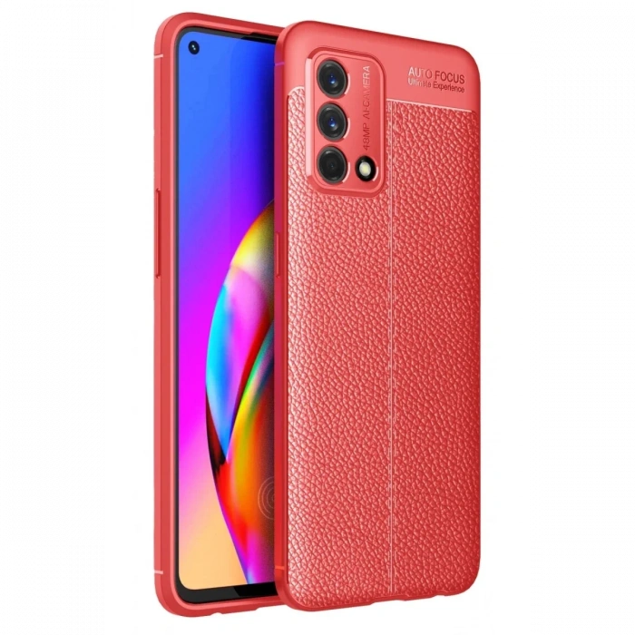 Oppo A74 4G Kılıf Auto Focus Kapak - Kırmızı
