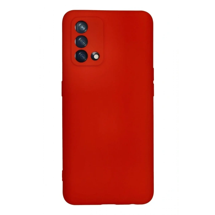 Oppo A74 4G Kılıf Nano içi Kadife Silikon - Kırmızı