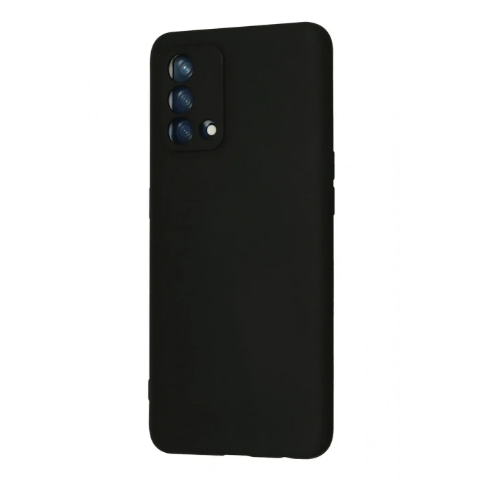 Oppo A74 4G Kılıf Nano içi Kadife Silikon - Siyah