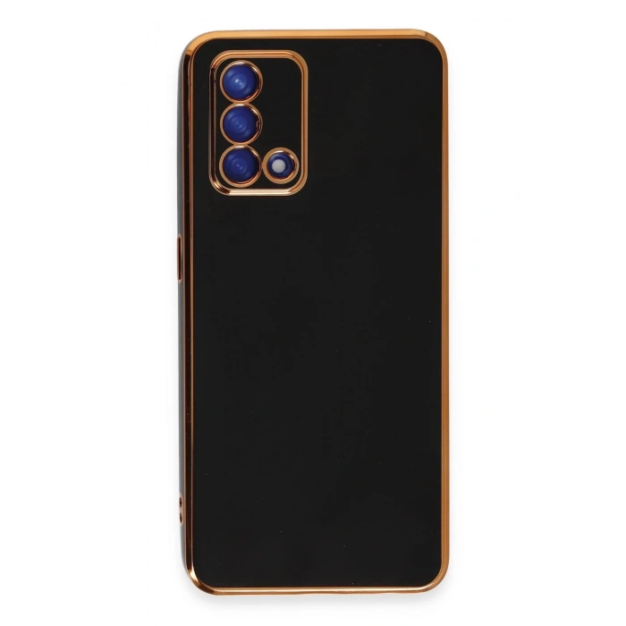 Oppo A74 4G Kılıf Volet Silikon - Siyah