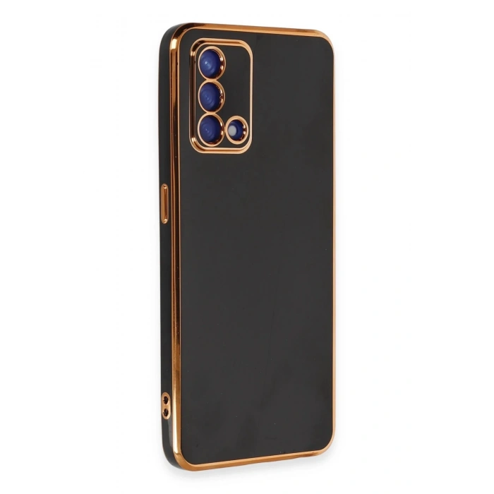 Oppo A74 4G Kılıf Volet Silikon - Siyah