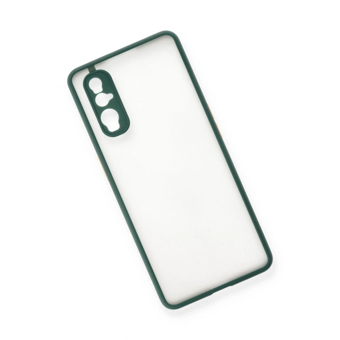 Oppo Find X2 Kılıf Montreal Silikon Kapak - Yeşil