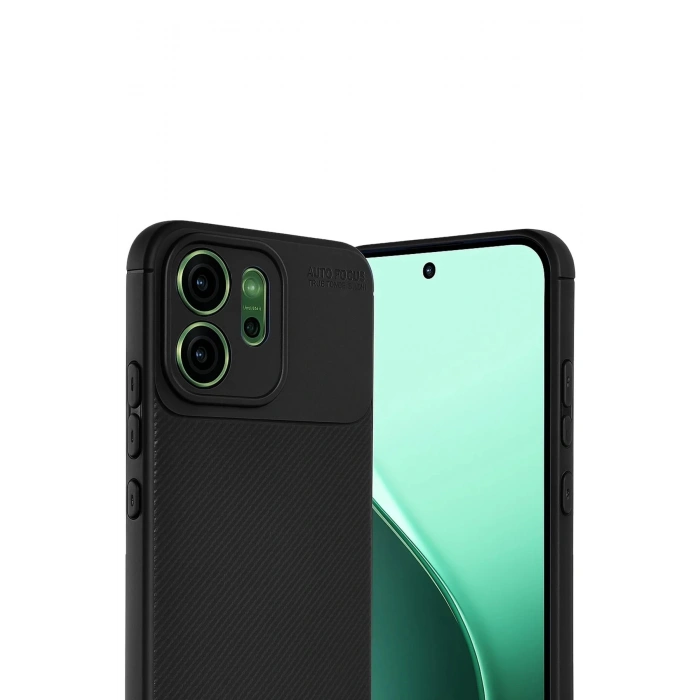 Oppo Reno 14 Auto Focus Karbon Kapak - Siyah