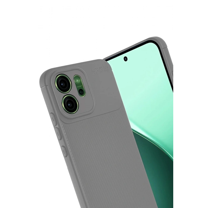 Oppo Reno 14F Auto Focus Karbon Kapak - Gri