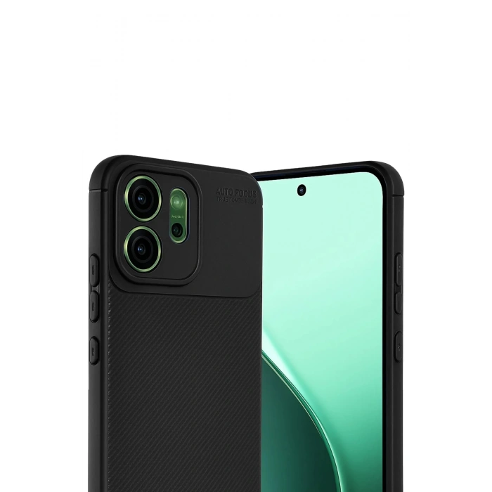 Oppo Reno 14F Auto Focus Karbon Kapak - Siyah