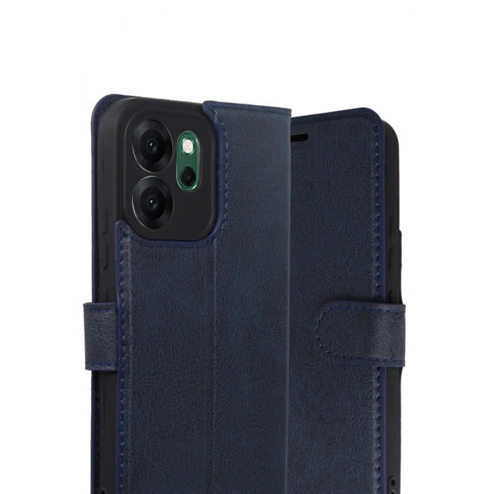 Oppo Reno 14F Trend S Plus Kapaklı Kılıf - Lacivert