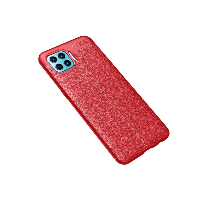 Oppo Reno 4 Lite Kılıf Auto Focus Kapak - Kırmızı