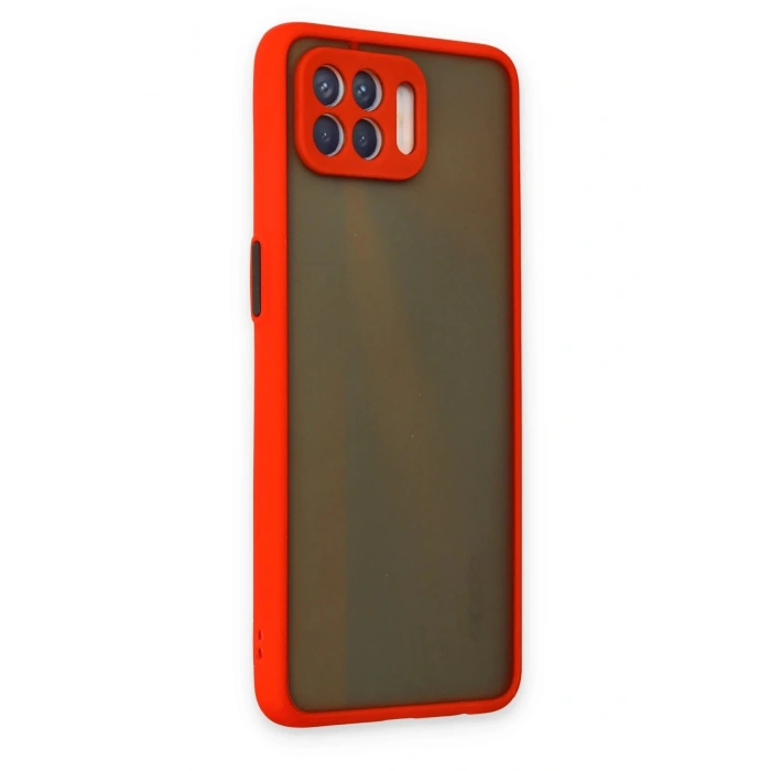 Oppo Reno 4 Lite Kılıf Montreal Silikon Kapak - Kırmızı