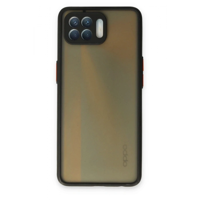 Oppo Reno 4 Lite Kılıf Montreal Silikon Kapak - Siyah