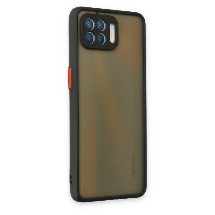 Oppo Reno 4 Lite Kılıf Montreal Silikon Kapak - Siyah