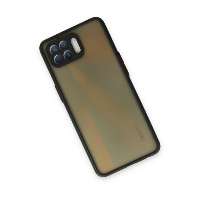 Oppo Reno 4 Lite Kılıf Montreal Silikon Kapak - Siyah
