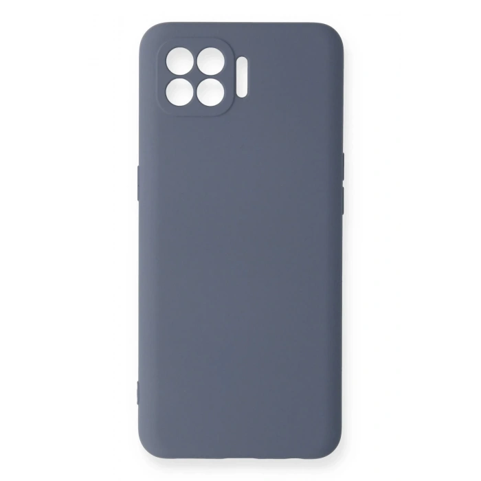 Oppo Reno 4 Lite Kılıf Nano içi Kadife Silikon - Gri