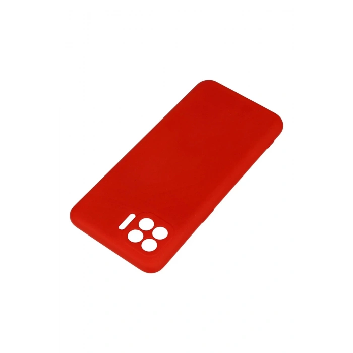 Oppo Reno 4 Lite Kılıf Nano içi Kadife Silikon - Kırmızı