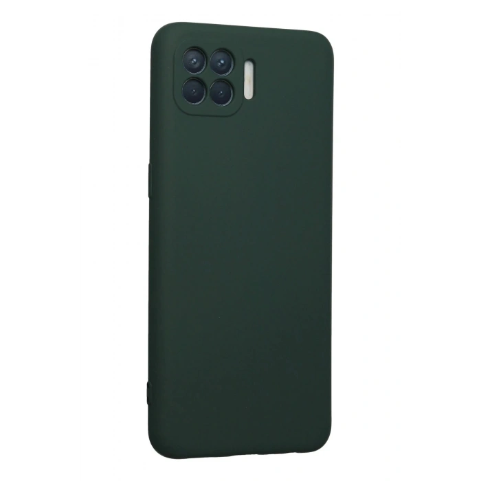 Oppo Reno 4 Lite Kılıf Nano içi Kadife Silikon - Koyu Yeşil