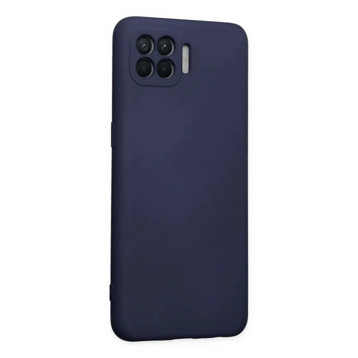 Oppo Reno 4 Lite Kılıf Nano içi Kadife Silikon - Lacivert