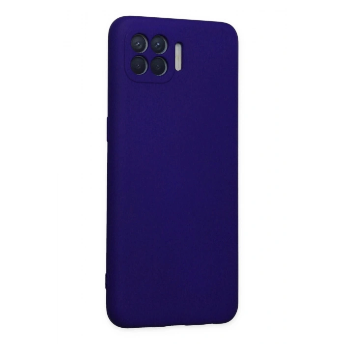 Oppo Reno 4 Lite Kılıf Nano içi Kadife Silikon - Mor
