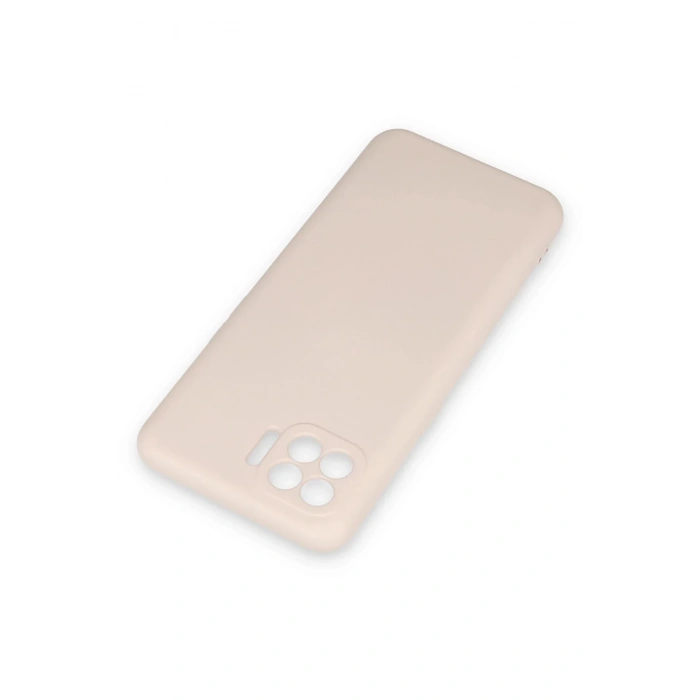 Oppo Reno 4 Lite Kılıf Nano içi Kadife Silikon - Pudra