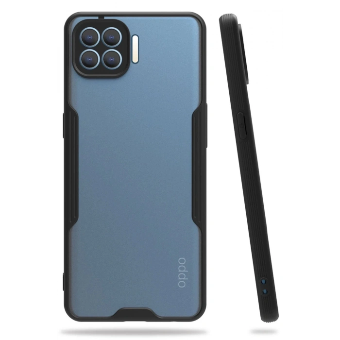 Oppo Reno 4 Lite Kılıf Platin Silikon - Siyah