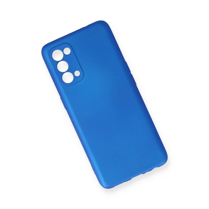 Oppo Reno 5 Kılıf First Silikon - Mavi