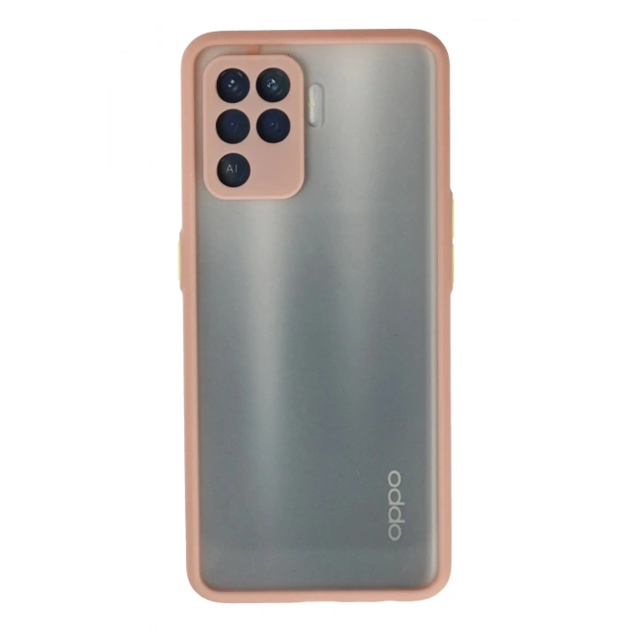 Oppo Reno 5 Lite Kılıf Montreal Silikon Kapak - Pembe