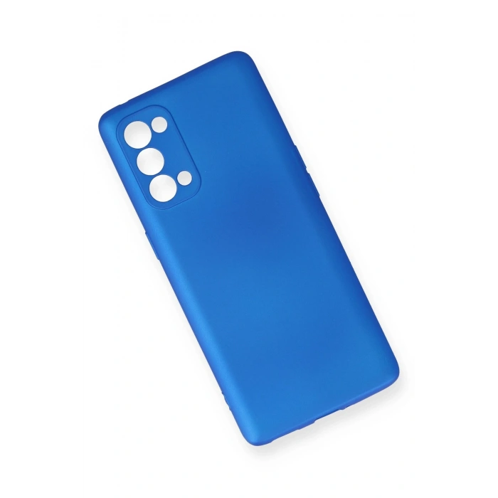 Oppo Reno 5 Pro Kılıf First Silikon - Mavi