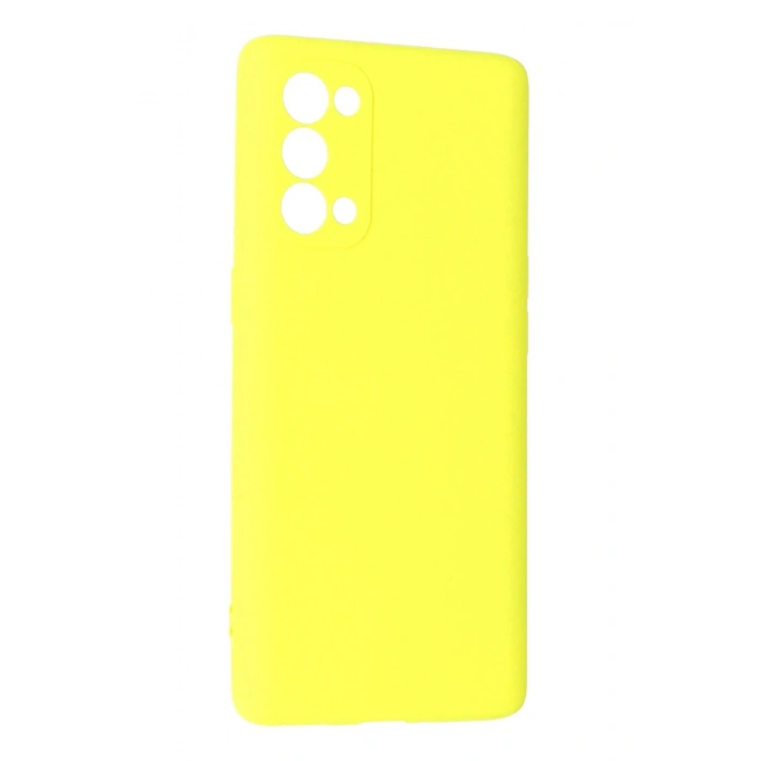 Oppo Reno 5 Pro Kılıf First Silikon - Sarı